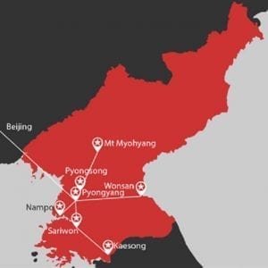 North Korea Language Immersion Map